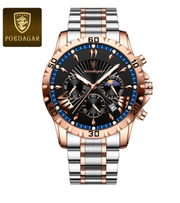 POEDAGAR Luxury Men's Quartz Watch