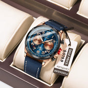 POEDAGAR Phantom Edition | Luxury Waterproof Chronograph Watch for Men