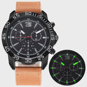 Free Watch - Luminous Luxury Men's Watch – Adjustable Strap, Digital Dial, Quartz