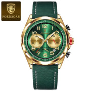 POEDAGAR Phantom Edition | Luxury Waterproof Chronograph Watch for Men